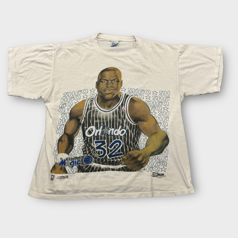Vintage 90s Shaq Orlando Magic Salem Big Face Shirt